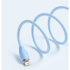 Дата кабель USB 2.0 AM to Lightning 2.0m 2.4A Jelly Liquid Silica Gel Blue Baseus (CAGD000103) зображення 5