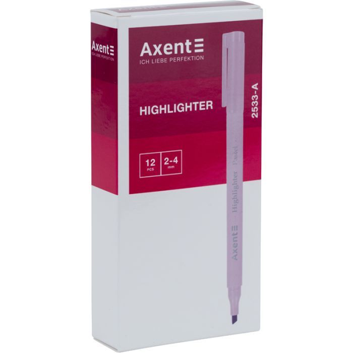 Маркер Axent Highlighter Pastel 2-4 мм клиновидный мятный (2533-18-A) изображение 2