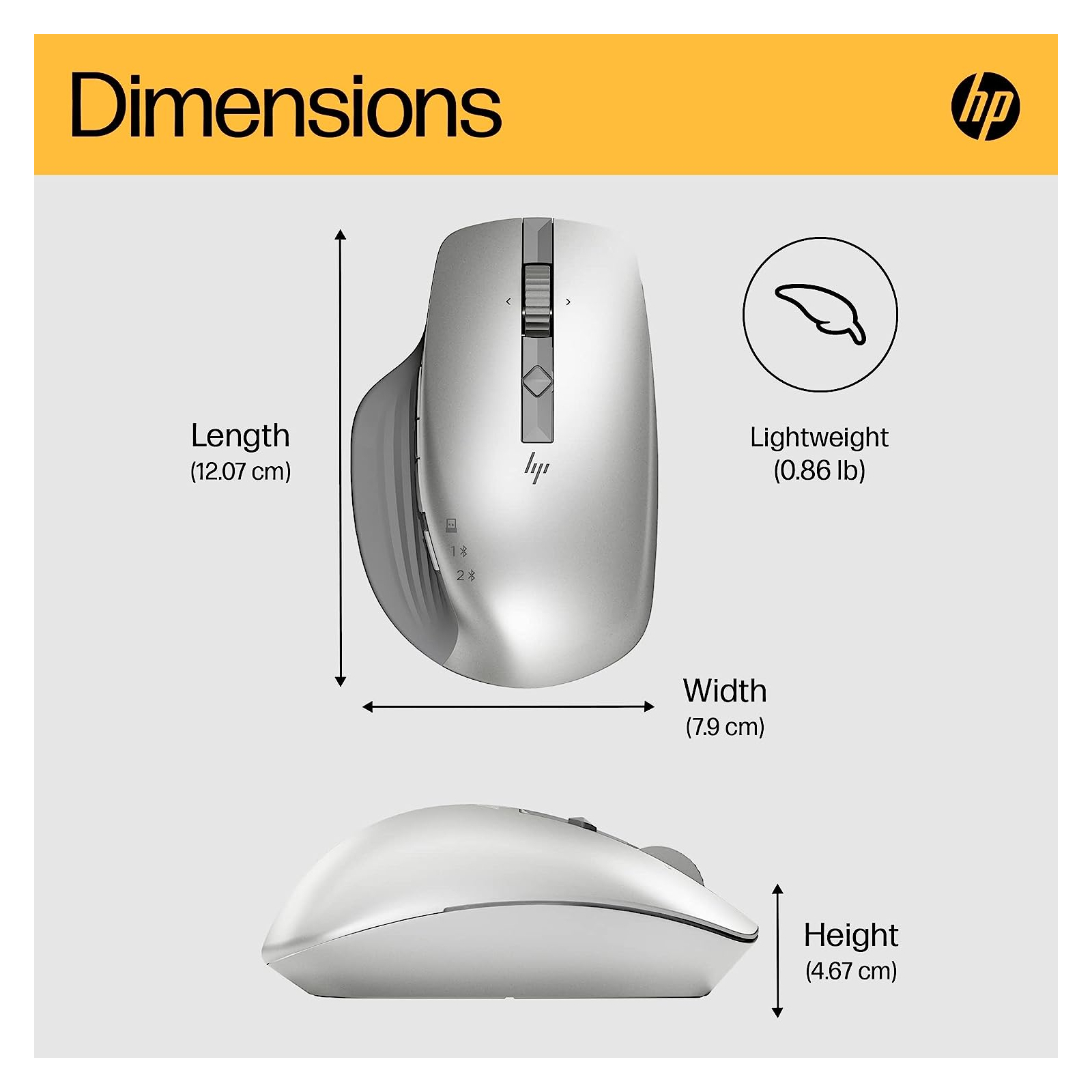 Мишка HP Creator 930 Wireless Silver (1D0K9AA) зображення 8