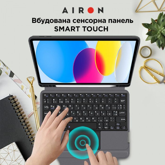 Чехол для планшета AirOn Premium iPad 10.9 10Gen 2022 10.9" with Keyboard (4822352781095) изображение 8