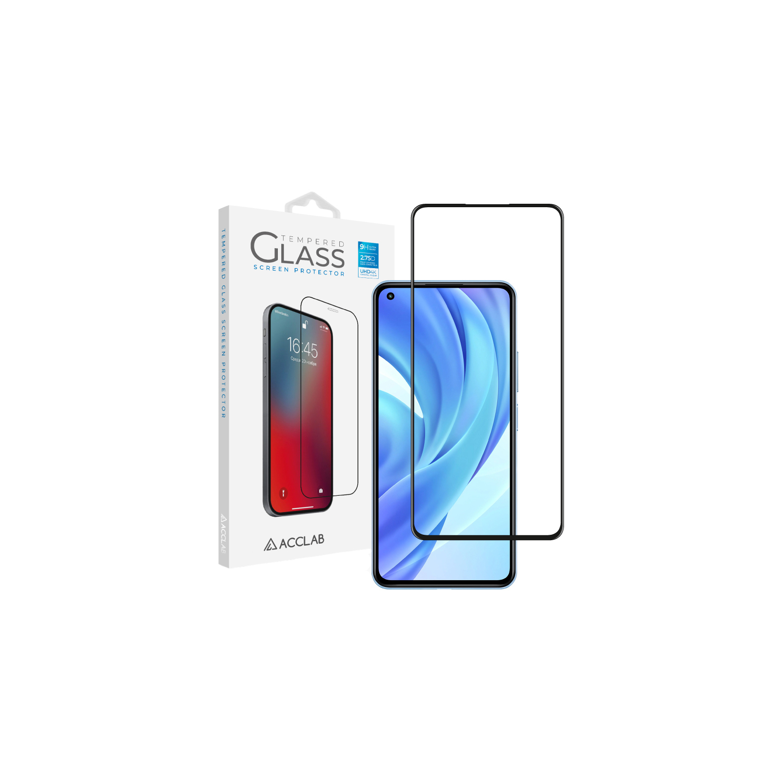 Стекло защитное ACCLAB Full Glue Xiaomi Mi 11 Lite (1283126511837)