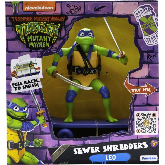 Ігровий набір Funrise TMNT Черепашки-ніндзя класичні Майстри бойових мистецтв Леонардо movie star 2023 (71059)