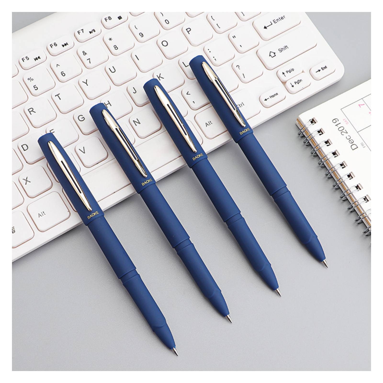 Ручка гелева Baoke антибактеріальне покриття софт 0.5 мм, синя (PEN-BAO-1828A-BL) зображення 3