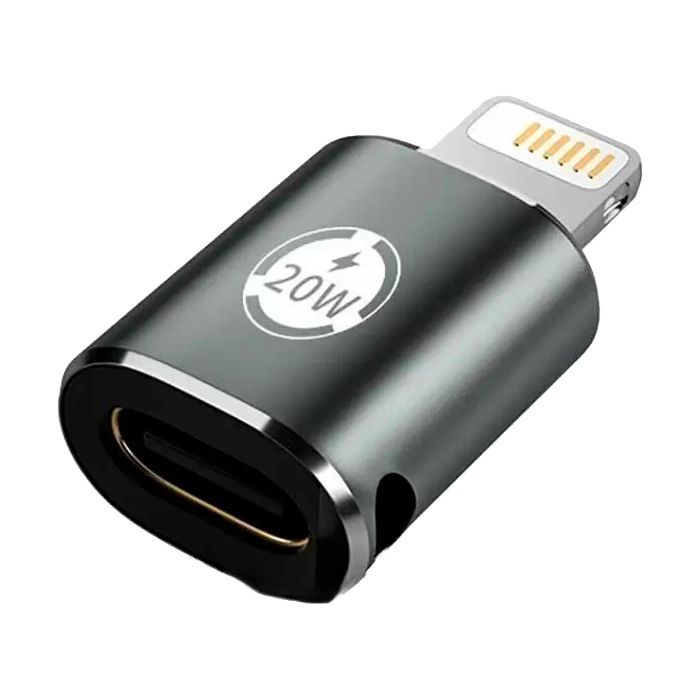 Переходник AC-015m USB Type-C-Lightning 20W Black XoKo (XK-AC-015m)