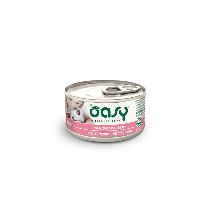 Консерви для котів OASY Лосось 85 г (8053017342856)