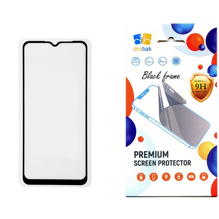 Стекло защитное Drobak ZTE Blade A52 (Black) (505092) (505092)