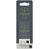 Чорнило для пір'яних ручок Parker Картриджі Quink / 5шт чорний блістер (11 416BK)