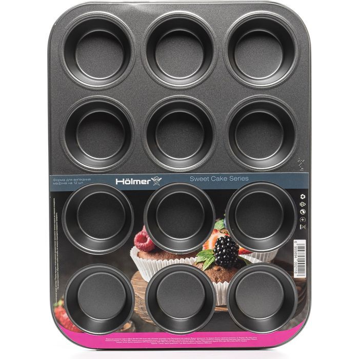 Форма для выпечки Hölmer для мафінів BM-0812-RG Sweet cake (BM-0812-RG Sweet cake) изображение 4
