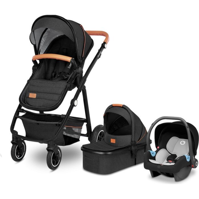 Коляска Lionelo 3 в 1 Amber Grey Graphite (LO-AMBER GREY GRAPHITE (3in1)) изображение 2