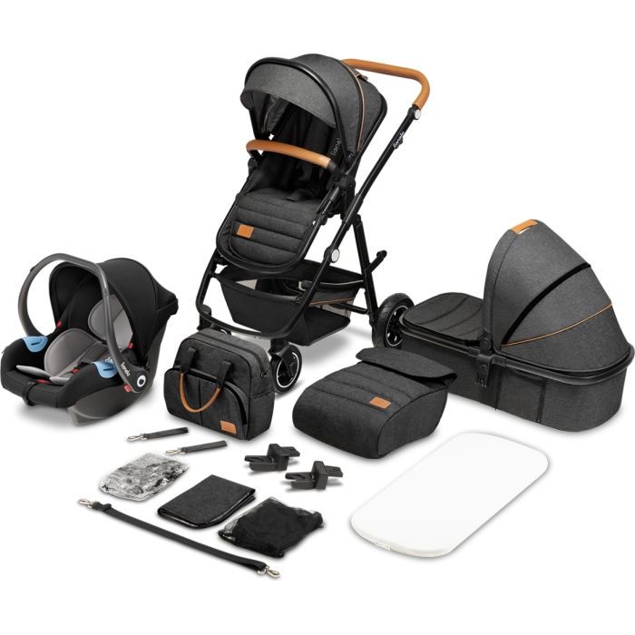 Коляска Lionelo 3 в 1 Amber Grey Graphite (LO-AMBER GREY GRAPHITE (3in1)) изображение 7