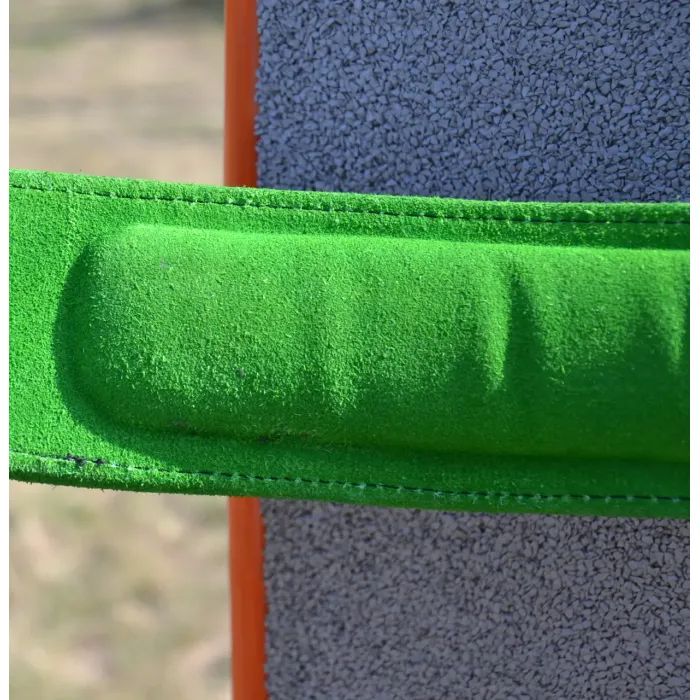 Атлетичний пояс MadMax MFB-302 Quick Release Belt шкіряний Black/Green M (MFB-302_M) зображення 9