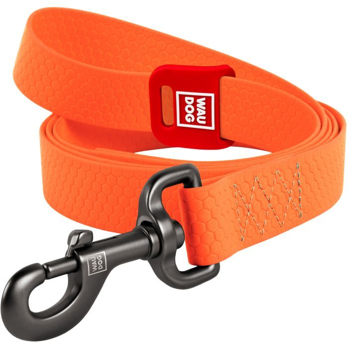 Поводок для собак WAUDOG Waterproof M Ш 20 мм Д 183 см оранжевый (27294)