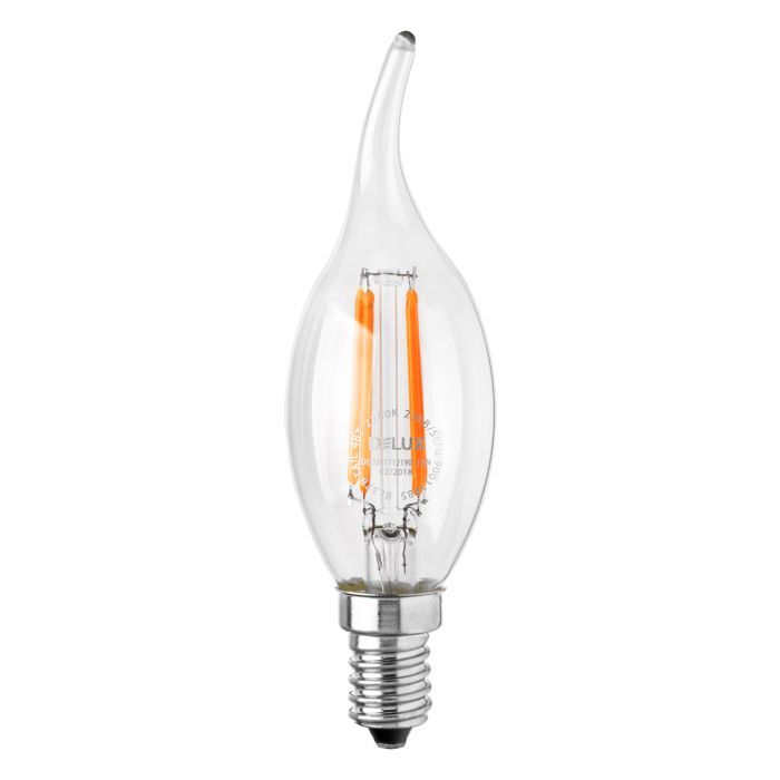 Лампочка Delux BL37B 4 Вт tail 2700K 220В E14 filament (90011685)