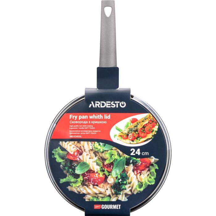 Сковорода Ardesto Gemini Gourmet Apulia з кришкою 28 см (AR2428GGL) зображення 10