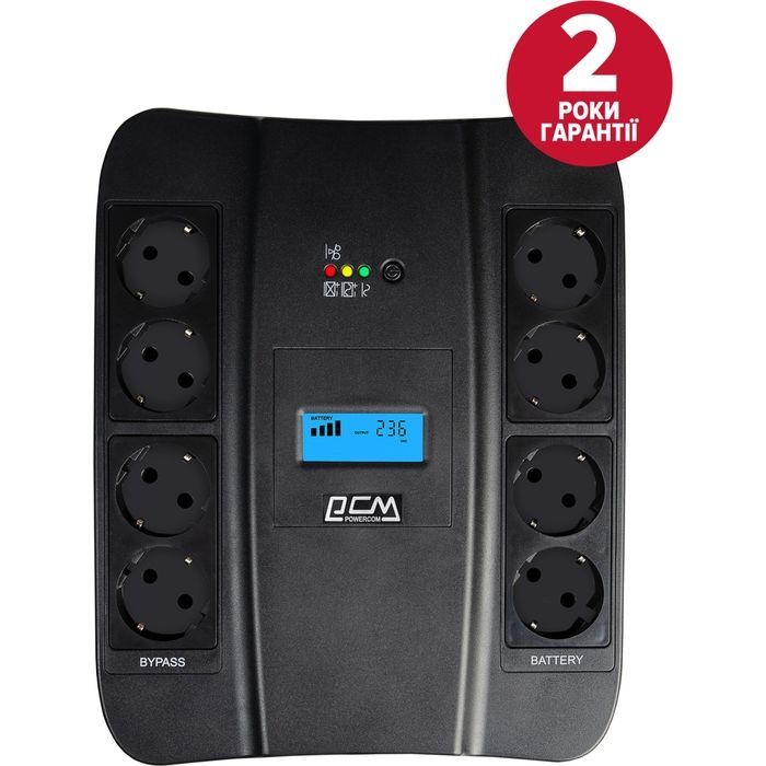 Пристрій безперебійного живлення Powercom SPD-900U Schuko
