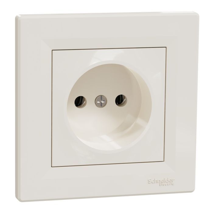 Розетка Schneider Electric ASFORA без заземлення антрацит (EPH3000171) изображение 2