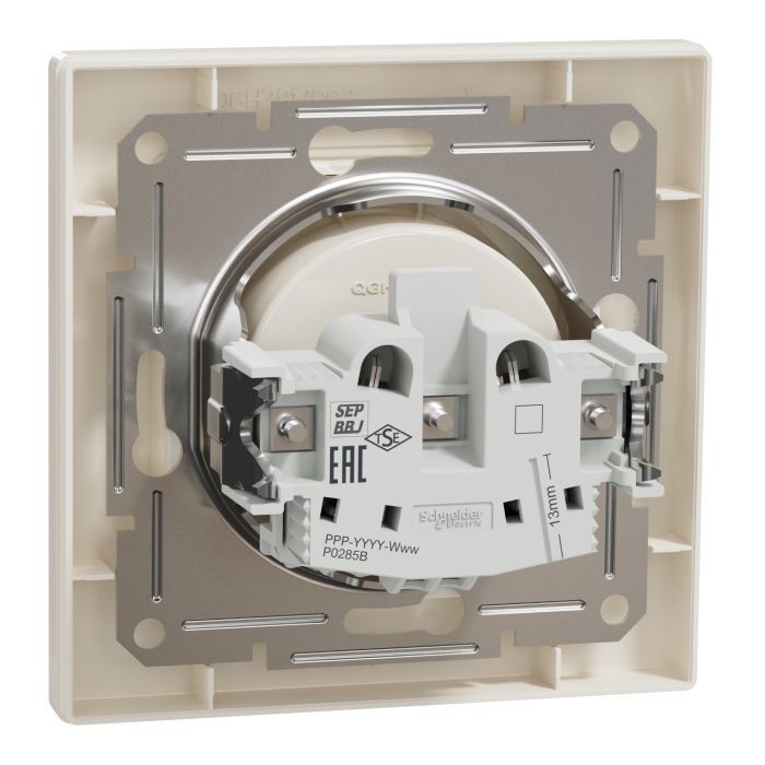 Розетка Schneider Electric ASFORA без заземлення антрацит (EPH3000171) изображение 7