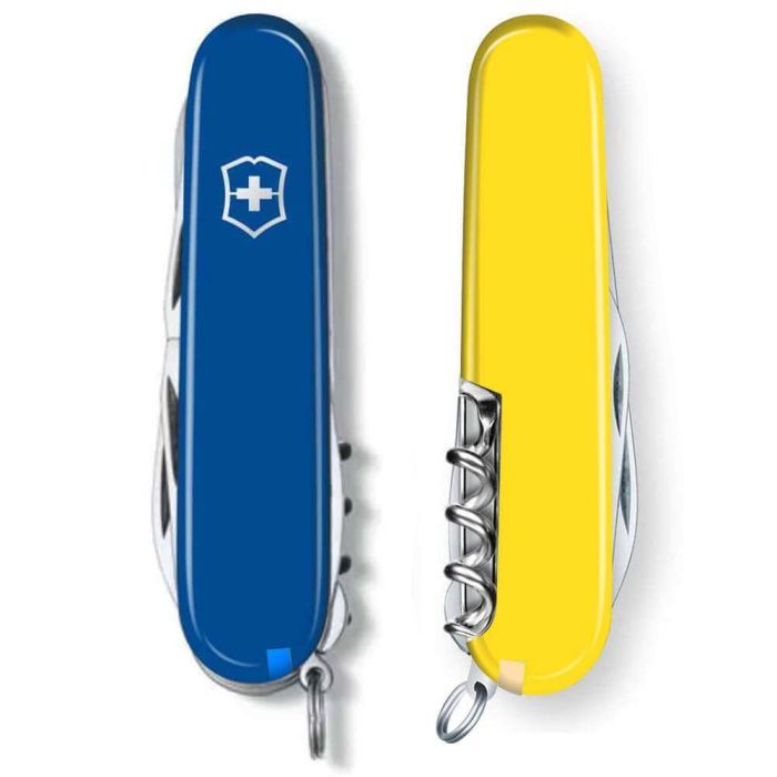 Нож Victorinox Climber Ukraine Синьо-жовтий (1.3703.2.8) изображение 6