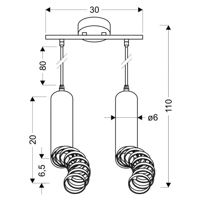 Люстра Candellux TUBA (32-78636) изображение 2