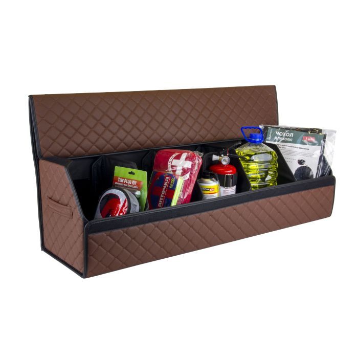 Сумка-органайзер EVAtech ECO XXL 30x30x100 см коричневая с коричневой нитью (EHECEWZZBB) изображение 2