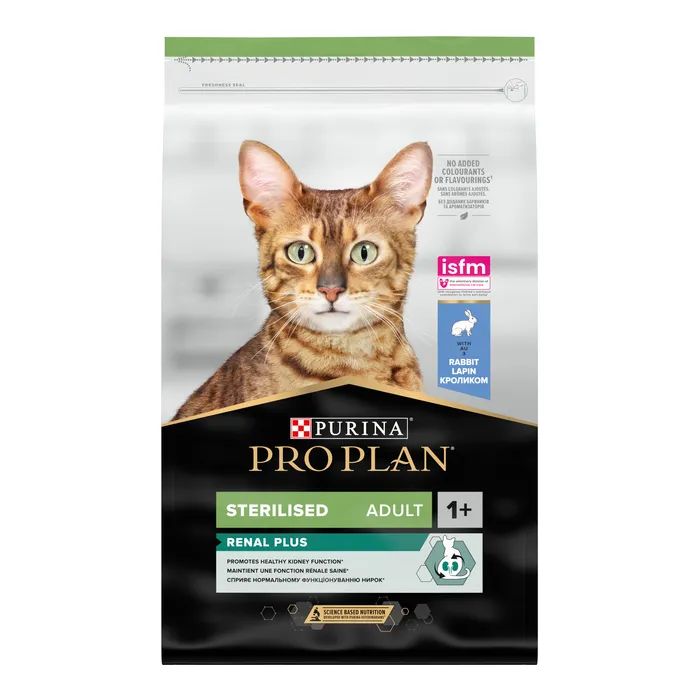 Сухой корм для кошек Purina Pro Plan Sterilised с кроликом 10 кг (7613033566486)