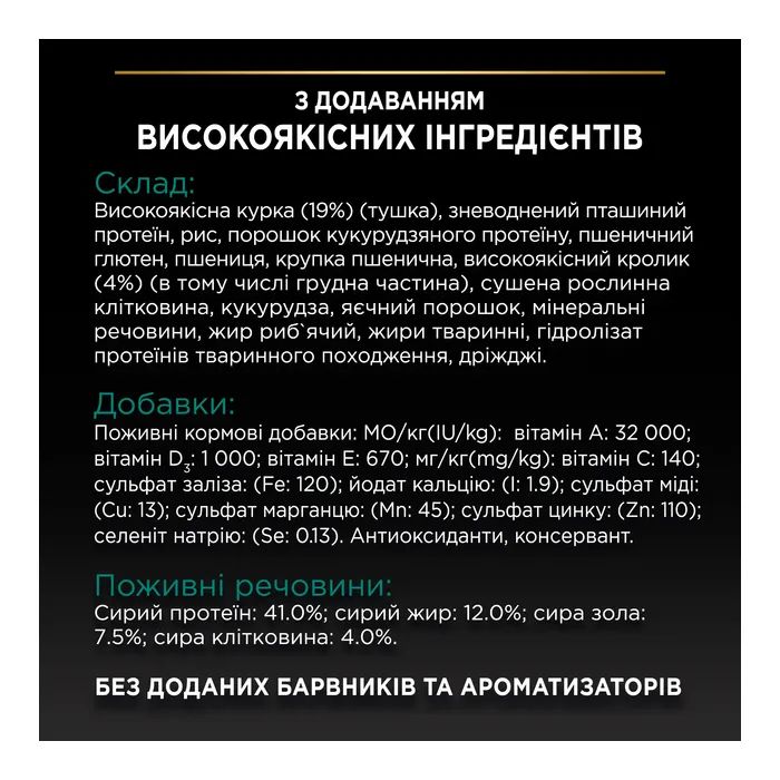 Сухой корм для кошек Purina Pro Plan Sterilised с кроликом 10 кг (7613033566486) изображение 7