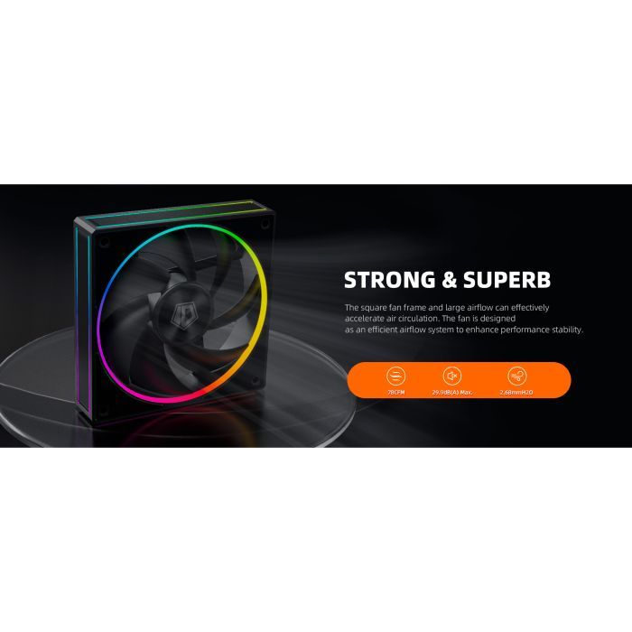 Кулер для корпуса ID-Cooling AF-127-ARGB-K TRIO изображение 9