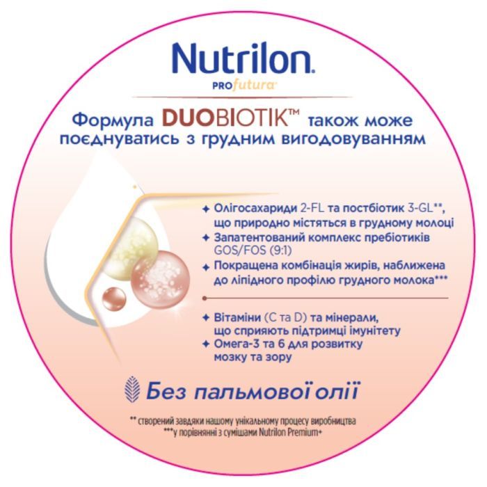 Дитяча суміш Nutrilon Profutura 3 для дітей від 12 до 24 місяців 800 г (8718117612109) зображення 3