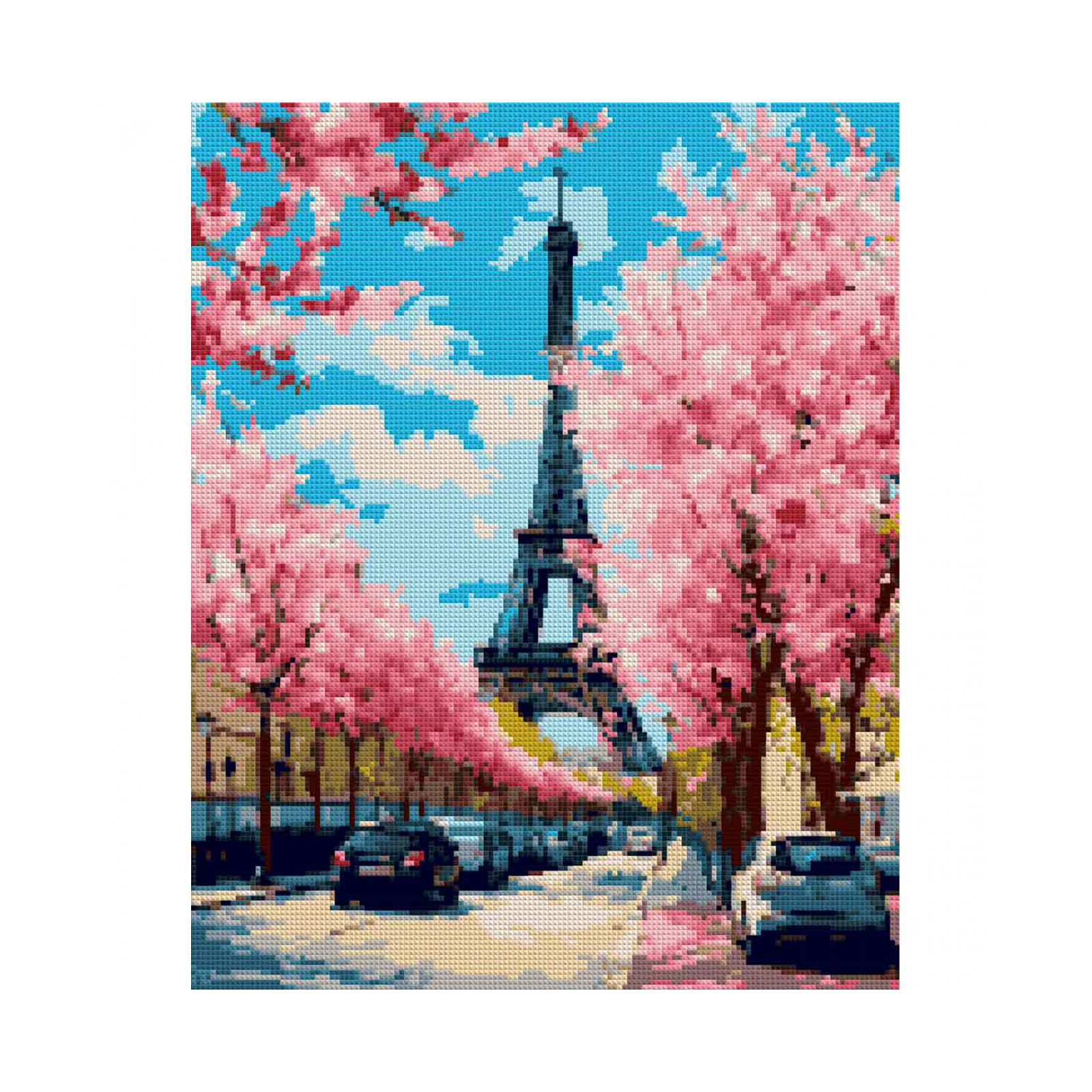 Картина по номерам Santi Париж весной 40*50 см алмазная мозаика (954818)