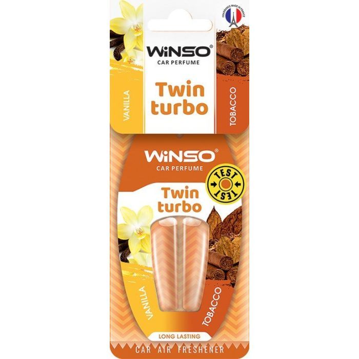 Ароматизатор для автомобіля WINSO Twin Turbo - Vanilla & Tobacco (538800)