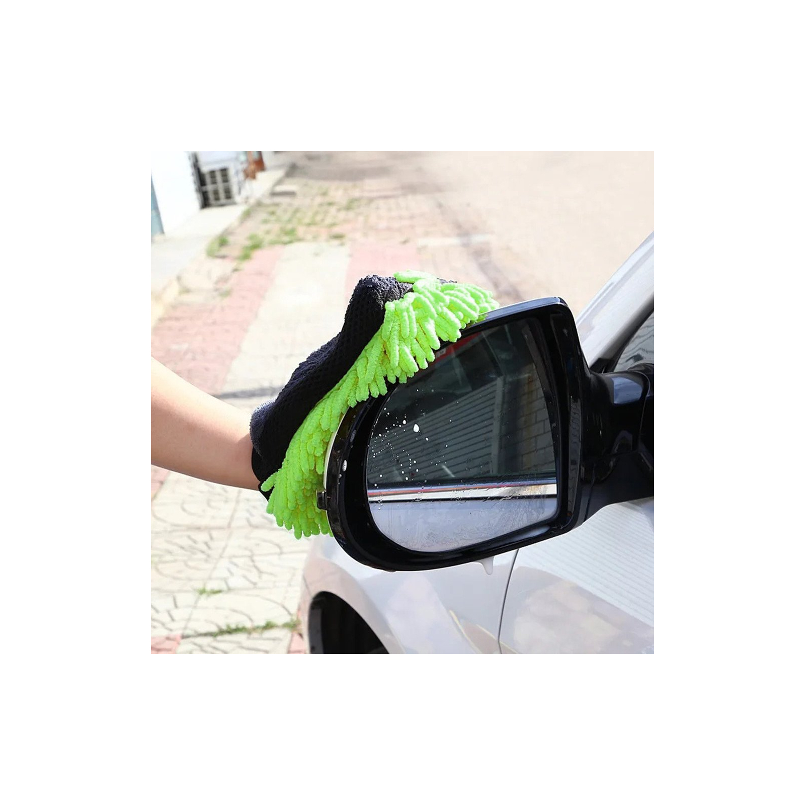 Автомобильная салфетка ColorWay Перчатка из микрофибры для мытья и полировки автомобиля, двухсторонняя (CW-2417) изображение 11