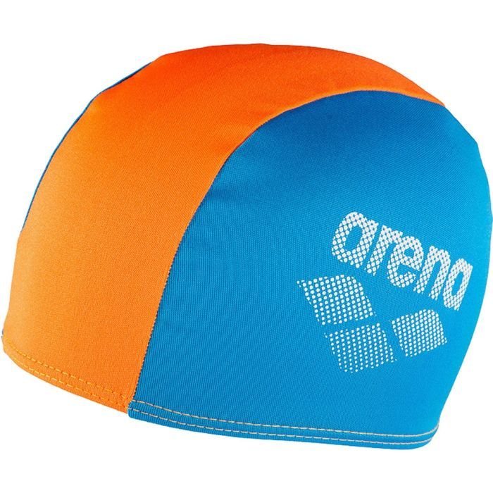 Шапка для плавания Arena Polyester II JR 002468-730 блакитний, помаранчеви (3468336218143)