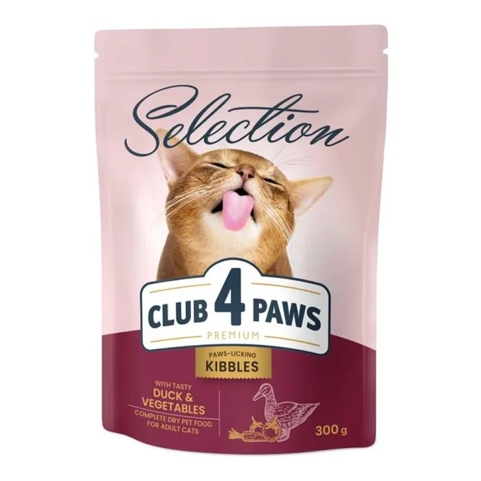 Сухий корм для кішок Club 4 Paws Selection Преміум З качкою та овочами 1.5 кг (4820215369145) зображення 2