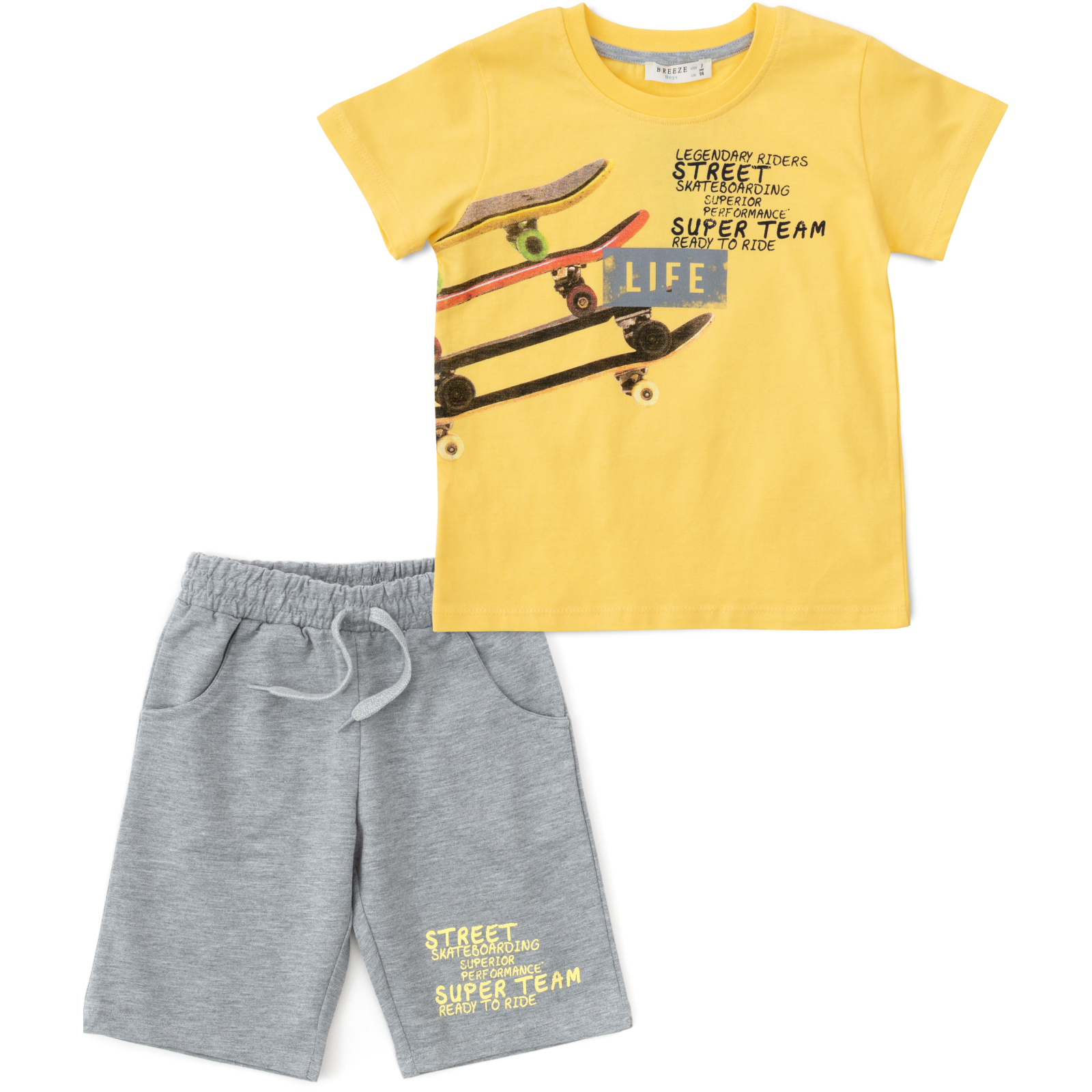 Набір дитячого одягу Breeze зі скейтом (13487-98B-yellow)