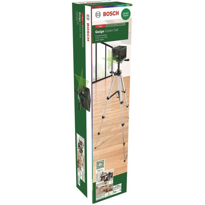 Лазерный нивелир Bosch Quigo Green до 12м, 0.6мм/м, 1.098кг (0.603.663.C04) изображение 7