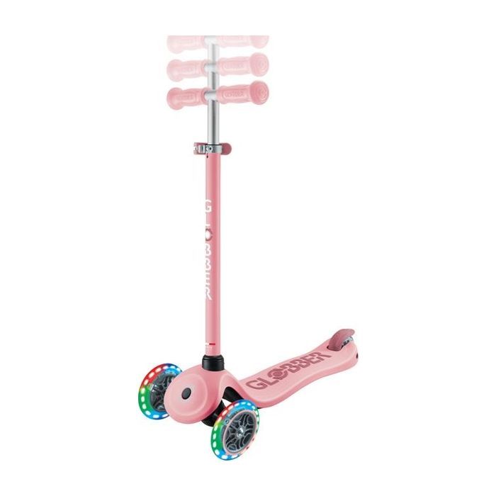Самокат Globber Go Up Sporty Led пастельно-рожевий (452-710-4) зображення 4