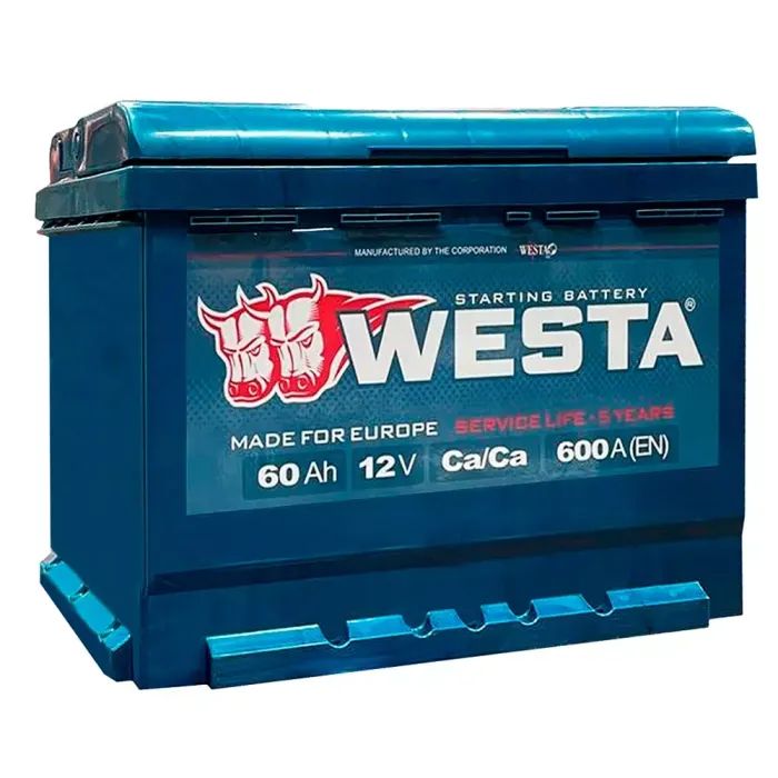 Аккумулятор автомобильный Westa 6CT-60 А (0) А 600A