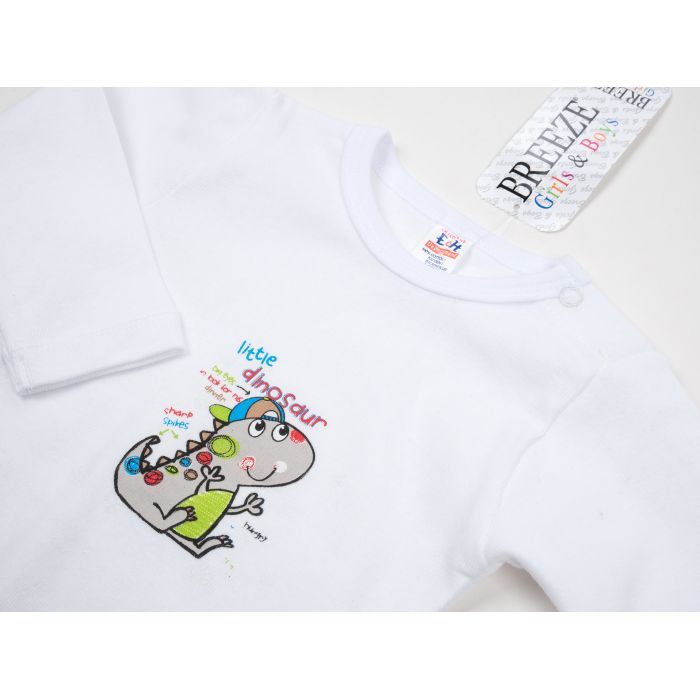 Боди детское Breeze з довгим рукавом (1027-86-white) изображение 3