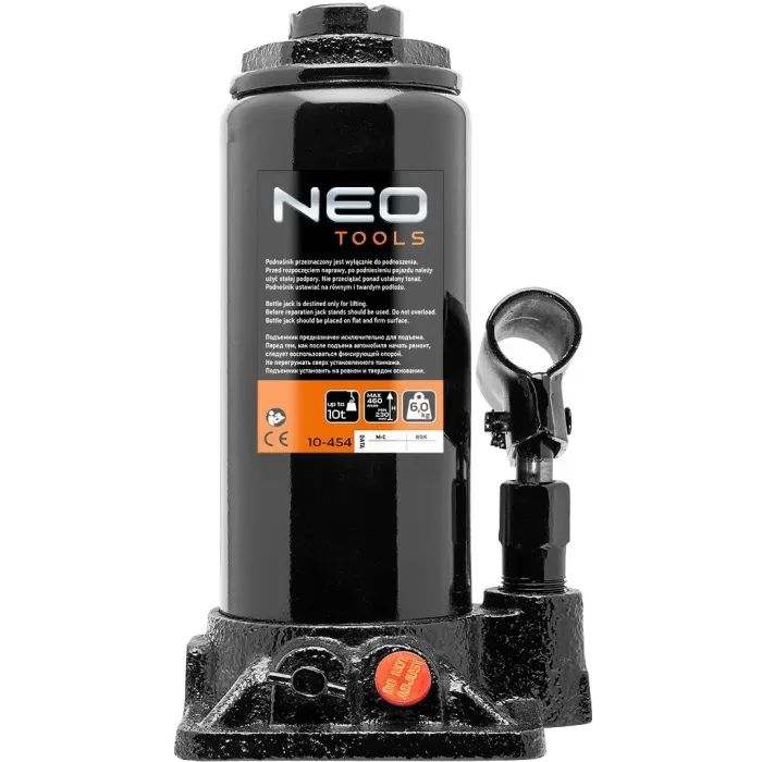 Домкрат Neo Tools гідравлічний пляшковий 10т, 230-456мм (10-454) зображення 2