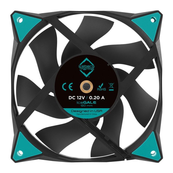 Кулер до корпусу Iceberg Group IceGALE 120mm Black (ICEGALE12-C0A) зображення 3