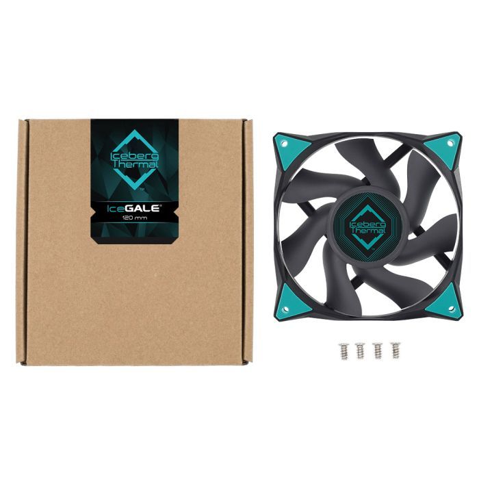 Кулер до корпусу Iceberg Group IceGALE 120mm Black (ICEGALE12-C0A) зображення 5