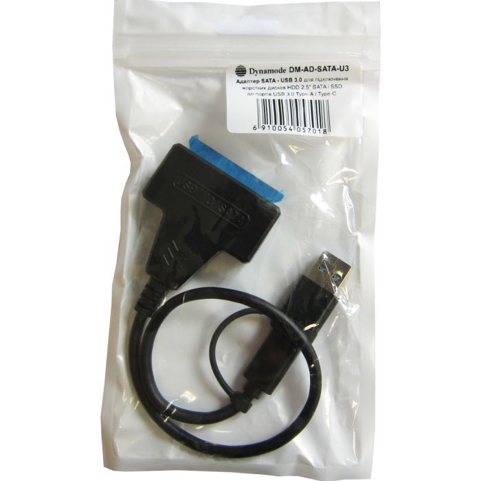 Адаптер USB3.0 Type-A/C HDD 2,5" SATA II/III / SSD Dynamode (DM-AD-SATA-U3) зображення 10