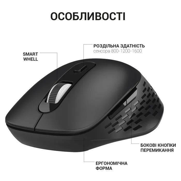 Мышка OfficePro M230C Silent Click Wireless/Bluetooth Blue (M230С) изображение 6