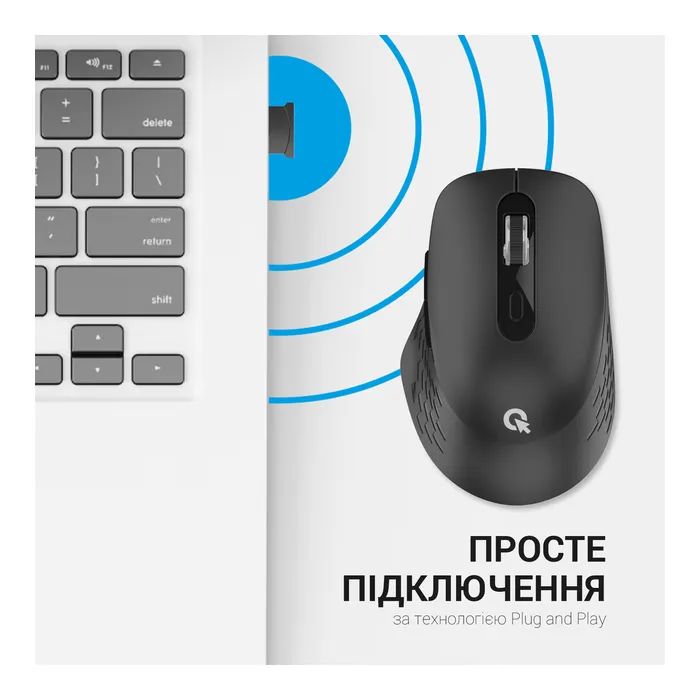 Мышка OfficePro M230C Silent Click Wireless/Bluetooth Blue (M230С) изображение 9