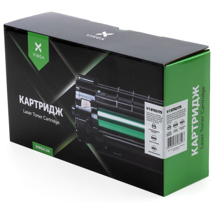 Картридж Vinga Brother TN2175/360/2120/2125/2150/26J/LT2822H/2922H/2.6K Black (V-T-BTN2175) изображение 2