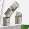Чашка туристическая Naturehike NH20CJ005 титанова з ручкою 300 мл (6927595745779) изображение 2