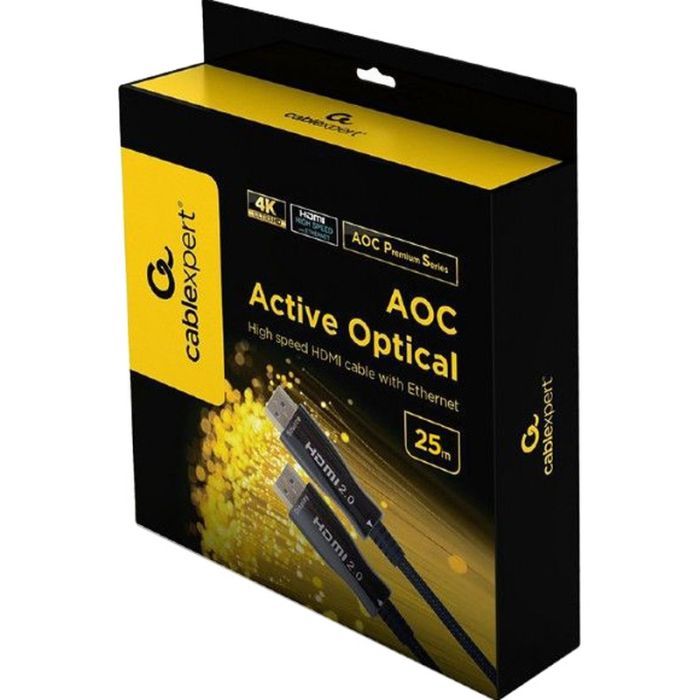 Кабель мультимедийный HDMI to HDMI 25.0m V.2.0, 4K 60Hz Optical Cablexpert (CCBP-HDMI-AOC-25M) изображение 3