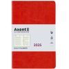 Еженедельник Axent датированный 2025 Partner City Soft 145х210 мм, красный (8821-25-03-A)