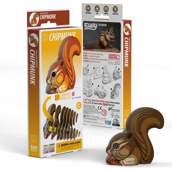 Пазл Eugy 3D Зоопарк Бурундук (XEG-041) изображение 4