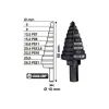 Сверло Milwaukee ступенчатое Step Drill, для электриков PG7-PG21 с шагом 2мм (48899321) изображение 2